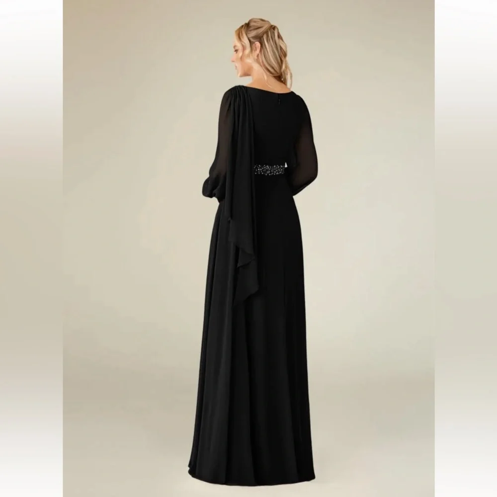 BLACK FORMAL DRESS - Picture 5 of 9